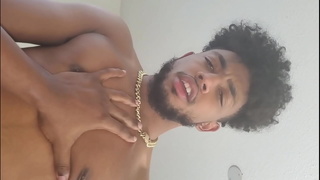 Sexy blatino model riding raw dick