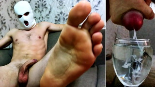 Russian Male DOMINATES and FUCKS You with Dirty Talk! CUMMING for you in a glass of water! Foot Fetish