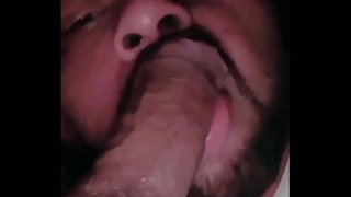 Straight guy receives blowjob